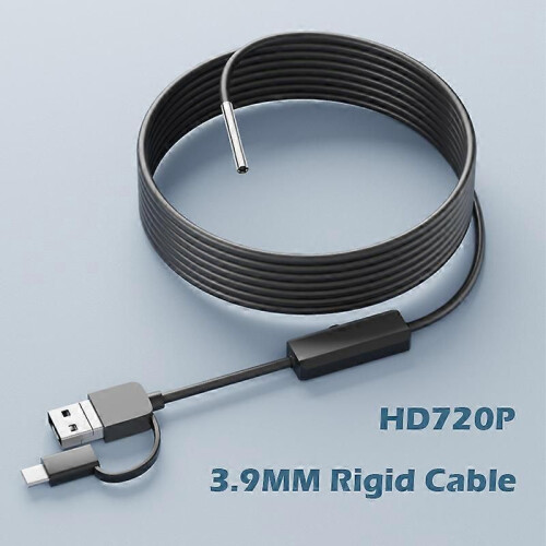 Android Endoscope Camera HD720P 8MM 3.9MM Linssi 3in1 Micro USB Type-c Autontarkastus Borescope Vedenpitävä