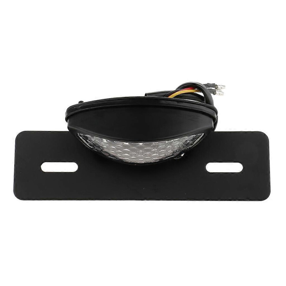 (Clear Lens, One Size) Motorcycle Quad Atv Led Rear Brake Tail License Plate Clear Lens Light 4634036125008