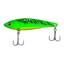 (A, One size) Eye Minnow Fishing Bait 3D Eyes with 2 Treble Hooks Lure Tackle 4.5cm 5g - Green