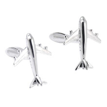 (As show, One size) Aircraft Airoplane Shape Cuff Link Wedding Party Xms Gift Mens Cufflinks