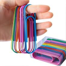 (As show, One size) Jumbo Paper Clips, 40 Pcs 4 Inches Large Paper Clip Holder - Vinyl Coated Multicolored Extra Large mega Paperclips for ffice School Document organizi