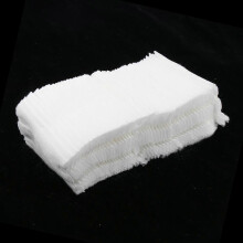 (As show, One size) 100 Pieces Disposable Soft Cotton Pads, Absorbent and Textured Cotton Pads, 14 x 7 cm