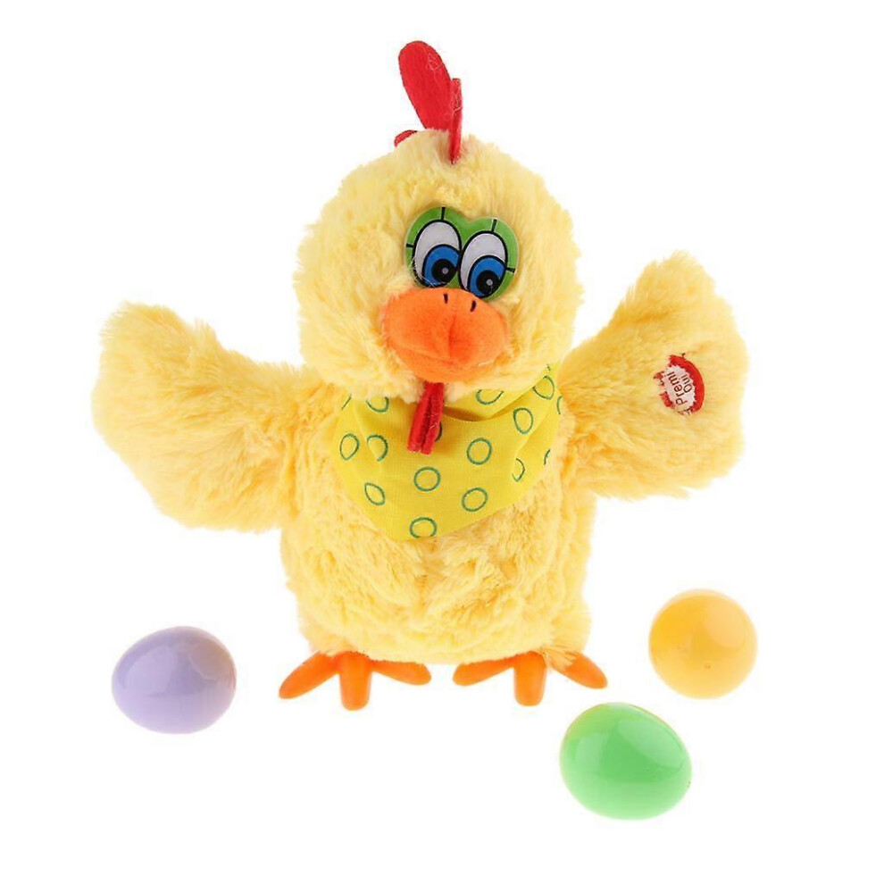 (As show, One size) Hen Laying Eggs Toy, Electric Hen Interactive Stuffed Animal, 3 Eggs Included, Soft Plush Toy-image-OPC-PHSG7HH-NEW