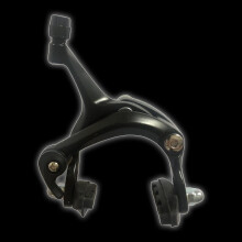 (Black, One size) Fixie Bike Brakes Front Rear Calipers Alloy And Dual Brake - Black, 45mm