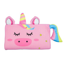 (As show, One size) Toddler Pillow for Sleeping, Kids Pillows for Sleeping with Pillowcase 10 x 18 Inches (Unicorn)