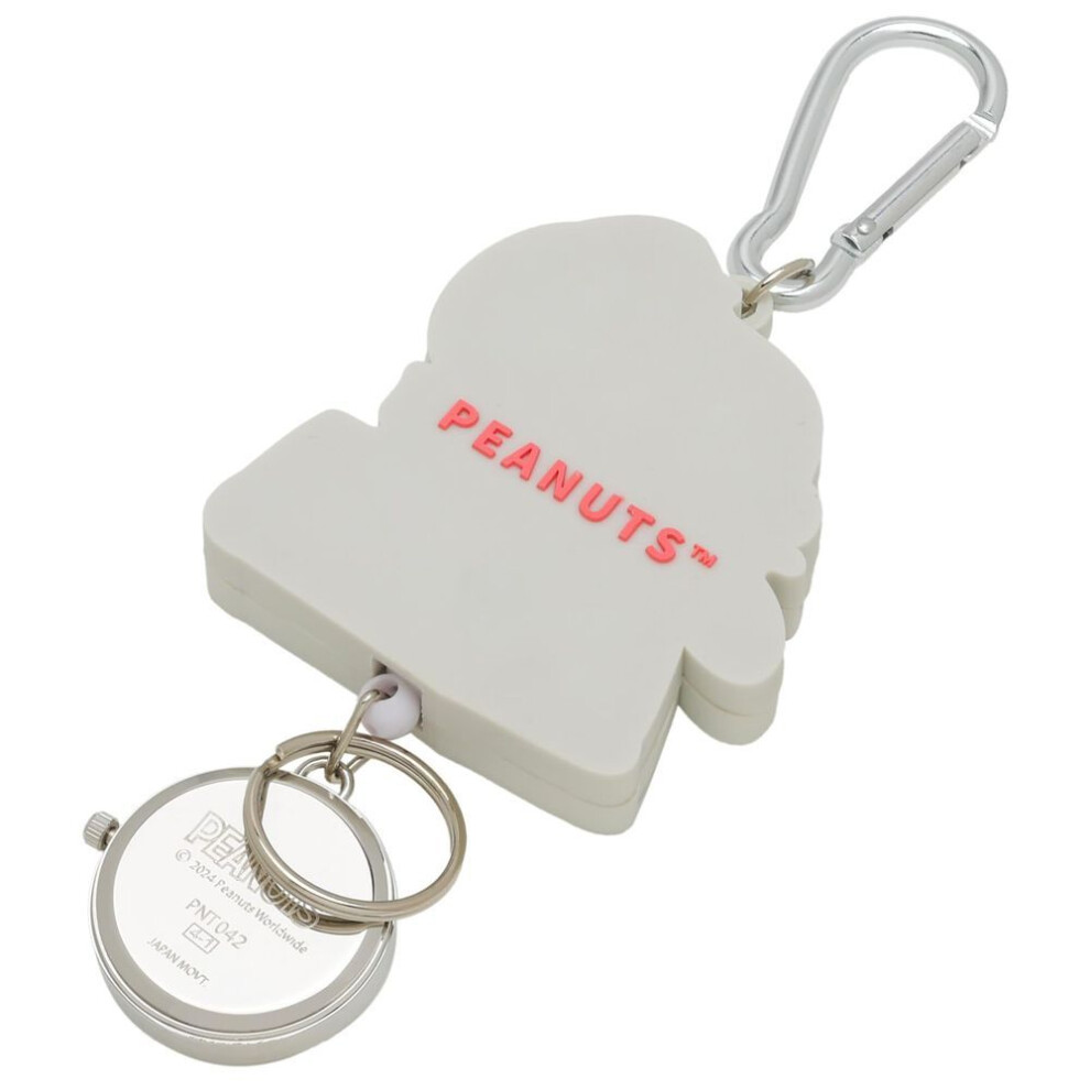 Pocket Watch Snoopy Analog Rubber Reel Kc Watch G White [perfect World] Women's Pnt042-4