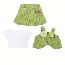 (Green) The 3pcs Suspender Set ,Suitable for Giving Your 17cm Doll a Charming And Fashionable Appearance, compatible with LABUBU