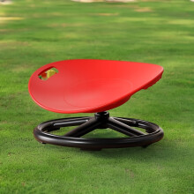 (Red) UK Plastic Rotating Sensory Chair with Oval Egg Shell Design, Upgraded Non-Slip Base, Office , Training Rehabilitation Equipment