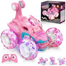 (Pink) Remote Control Cars - Monster Truck Toys for Boys & Girls, Ages 3-12