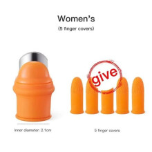 (orange, Women) Picking Vegetable Thumb Knife Picking Pepper Bean Angle Iron Nail Picking Vegetable Picking Agricultural Picking Magic Tool