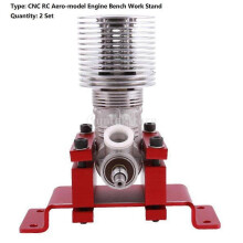 (As show, One size) 2pc CNC RC Aero-model Engine Bench Work Stand Fits Mayatech Gasoline Engine