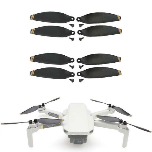 (White, One size) 4Pcs Propellers Foldable Quick-Release Propeller Blades for DJI Mavic Mini Drone - Golden 1