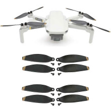 (White, One size) 4Pcs Propellers Foldable Quick-Release Propeller Blades for DJI Mavic Mini Drone - Golden