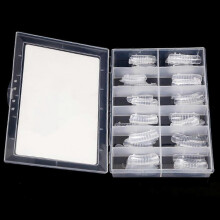 (03, One size) 120 Pieces Clear Nail Forms Nail System Nail Mold for Professional Salon Or Home -12 Different Sizes - Clear, 03