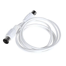 (150cm, One size) Fireproof Amplifier Connector Electric Piano Cable Cord for Electronic Piano - White, 300cm
