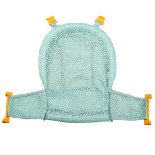 (As show, One size) Baby Bath Seat Infant Bathing Seat Support Mat, Adjustable Comfortable Non-Slip Baby Shower Net Bathtub Sit Up Mesh-Green