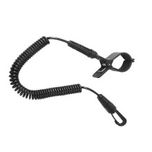 (As show, One size) Durable Coiled Kayak Safety Rod Leash Fishing Rod Paddle Leash