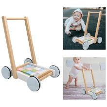 (As show, One size) Building Block Car, Colourful Baby Strollers Accessories, Trolley Kid Toddler