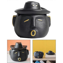 (As show, One size) Cigarette Ashtray Ash Tray Statue Smoking Holder for Hotel Decoration Men Smokers Gift
