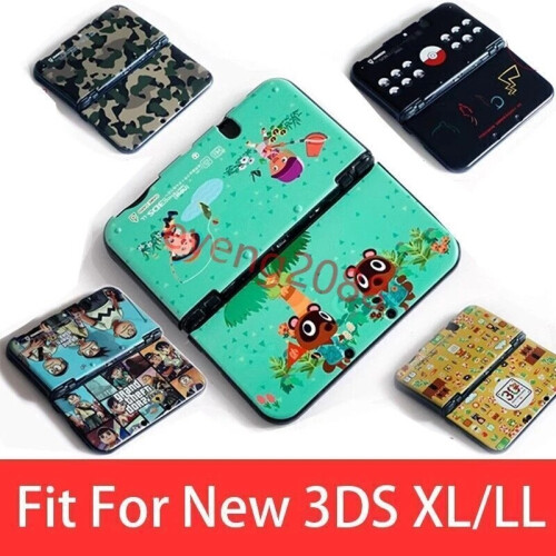 (4) Protective Case 28 Designs Snap on Case Cover Shell for New 3DS XL/LL 1