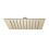 NES Home Nes Home 250mm Square Rainfall Brushed Brass Overhead Shower Slim Head 1