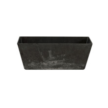 Balcony Trough Ella Planter - Artstone - L17 x W55 x H17 cm - Black
