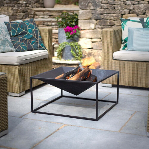 La Hacienda Cairo Firepit - L60 x W60 x H31 cm - Black 2