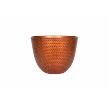 38cm Large Elements Plant Pot - Plastic - L38 x W38 x H34 cm - Copper