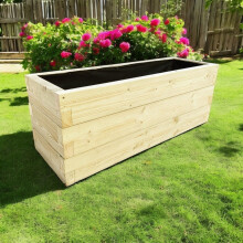 Suffolk Planter - Wood - L120 x W30 x H30 cm