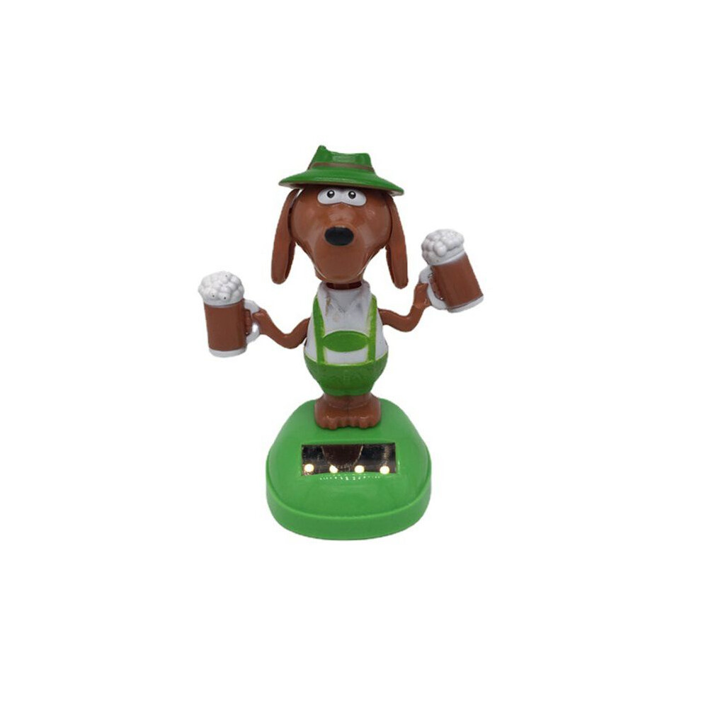 Balançoire à énergie solaire danse bière chien jouet voiture bureau décoration enfants cadeau Noël