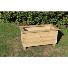 Trough Planters, Wooden Garden Pot/Tub for Plants - L40 x W80 x H40 cm - Fully Assembled