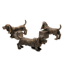 Basset Hound Plant Pot Feet - Set of 3 - L6.5 x W11 x H7 cm