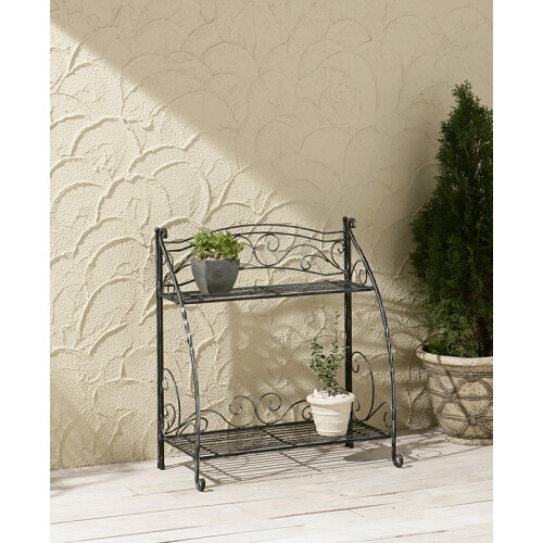 Folding Plant Stand 2 Shelf 2
