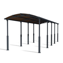 Alpine 10600 RV Carport Kit - Aluminium/Polycarbonate - L1077 x W352 x H307 - Grey