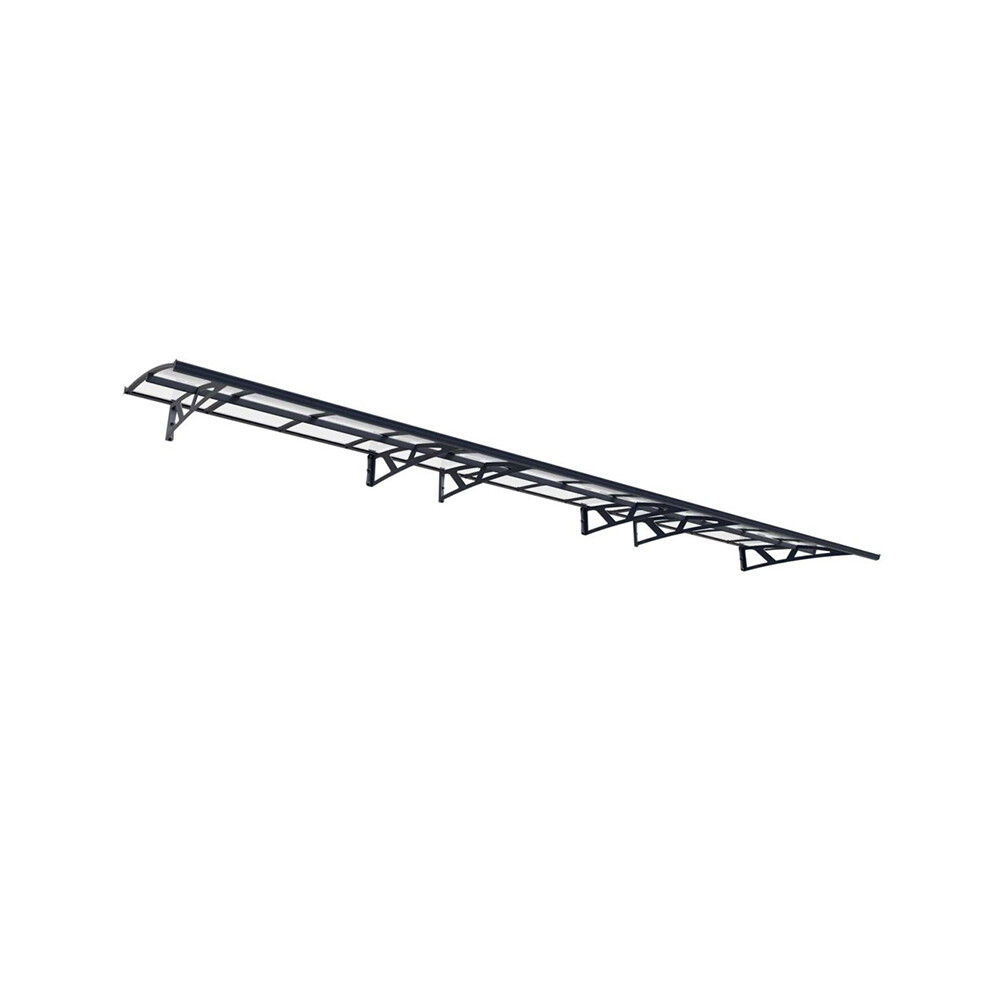 Front Door Canopy 6.7x1.4m Awning Entrance Shelter Grey Frame Amsterdam - Image 3