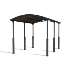 Alpine Carport Kit 5000 RV - Aluminium/Polycarbonate - L507 x W352 x H307 - Grey