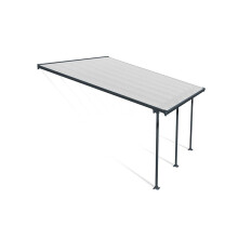 Patio Cover Feria 4M Deep 4X4.2 Clear - Polycarbonate - L425 x W385 x H305 - Grey