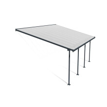 Patio Cover Feria 4M Deep 4X6.06 Clear - Polycarbonate - L606 x W385 x H305 - Grey