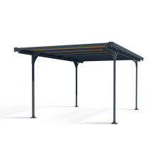 Carport Verona 5000 - Polycarbonate - L504 x W299 x H217 cm - Grey