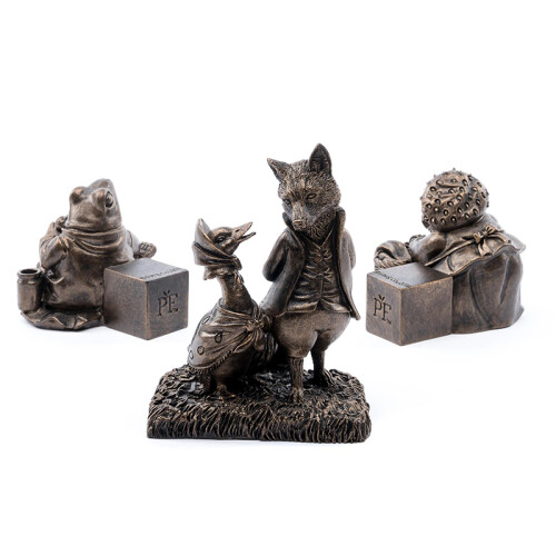 Beatrix Potter Plant Pot Feet Antique Bronze Set 3 2