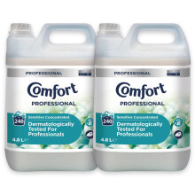 Comfort Professional Sensitive Concentrated Fabric Softener 4.8L (Pack of 2) | Long-Lasting Freshness for Your Laundry