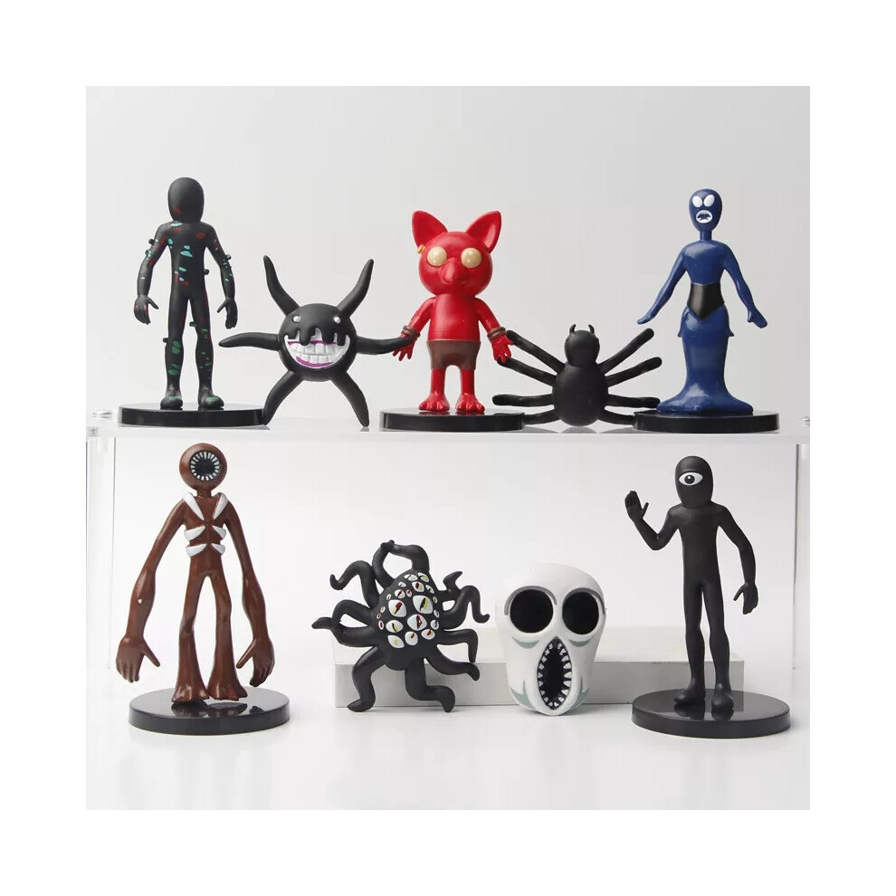 9Pcs ROBLOX GAME DOORS Action Figures Screech Glitch Monster Toy Kids Xmas Gift