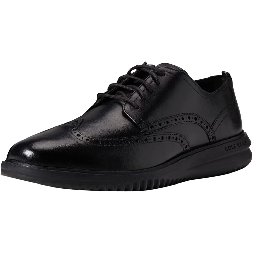 Cole Haan Herren Grand+ Wingtip Oxford Schwarzes Leder/Schwarz 10 Wide-image