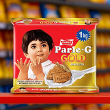 Parle-G Biscuits Gold 1Kg | Crunchier & Richer Classic Biscuits | High-Energy Tea-Time Snack