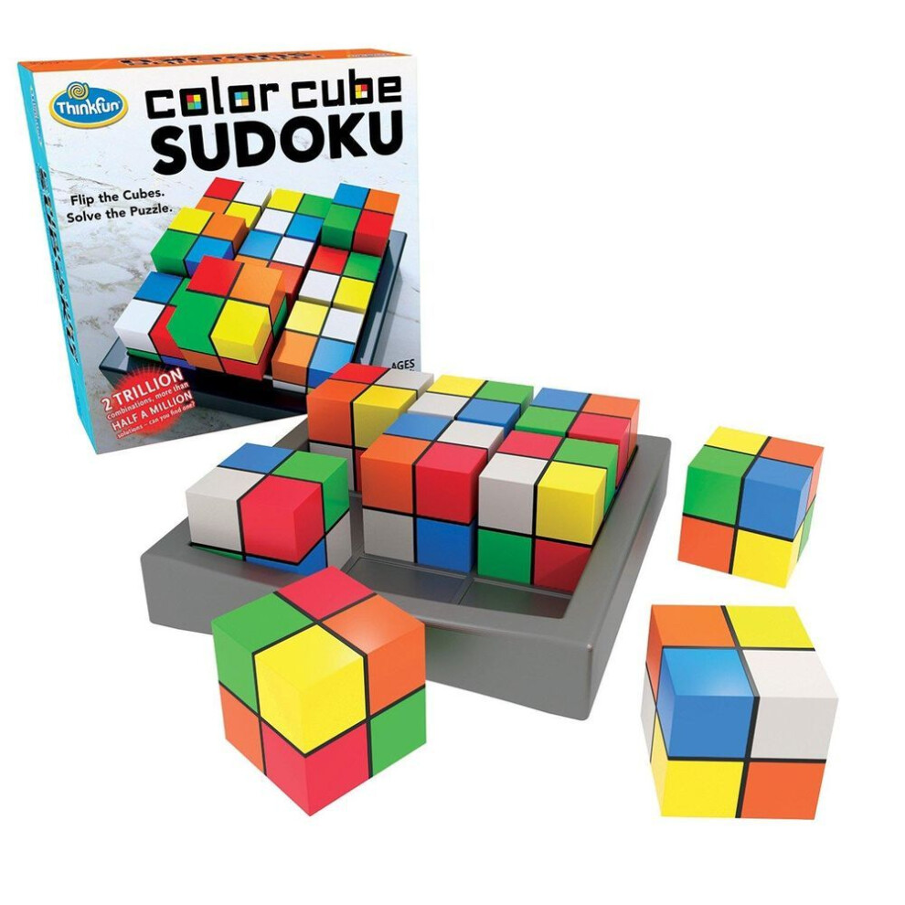 Thinkfun "color Cube Sudoku" American Style Sudoku Game 76342 Japanese Instruction Manual Included Ages 8+