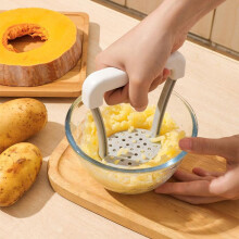 (white, 1PCS) 1pc Manual Potato Ricer Garlic Masher Creative Potatoes Pumpkin Sweet Potato Masher Kitchen Gadgets