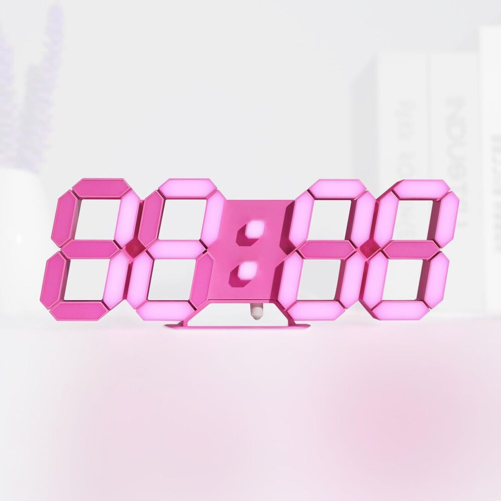 Kosumosu Acd-210p Led Wall Clock Pink