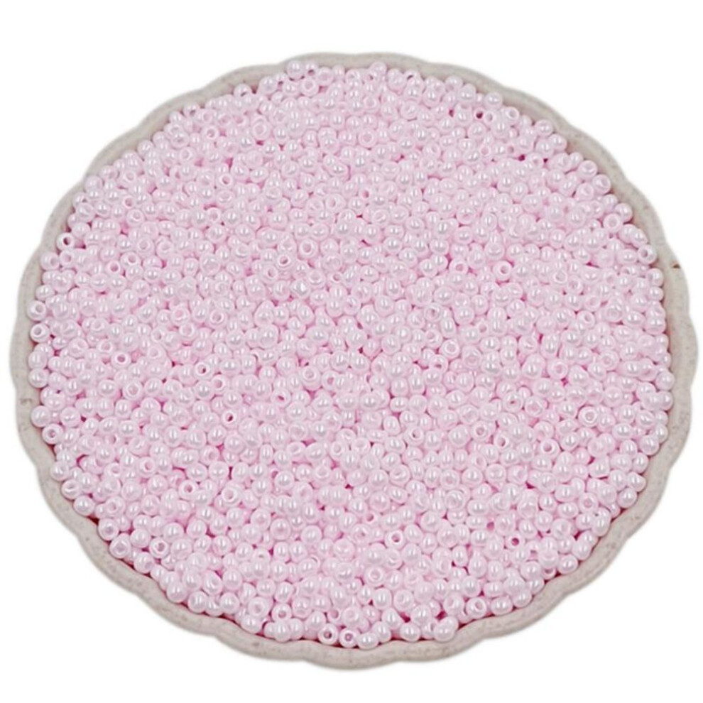 (light pink) 1000pcs/lot 2mm Charm Mini Czech Glass Seed Beads Spacer Beads For Jewelry Making Bracelet Necklace Accessories Diy Findings