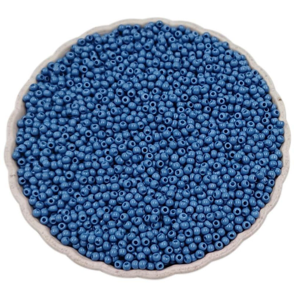 (dark blue) 1000pcs/lot 2mm Charm Mini Czech Glass Seed Beads Spacer Beads For Jewelry Making Bracelet Necklace Accessories Diy Findings