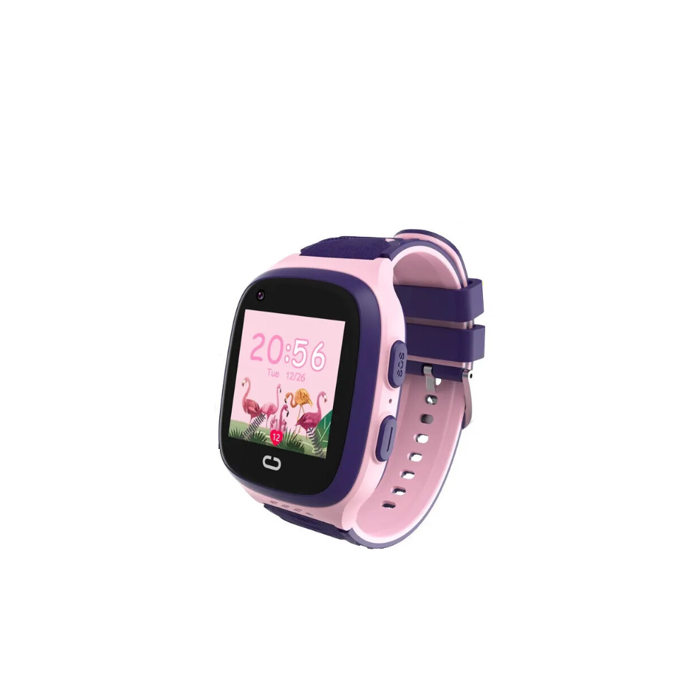 Aihontai (Pink, European Version) Kids Smart Watch 4G Gps Wifi Video Call Sos Tracker Ip67 Waterproof Children's